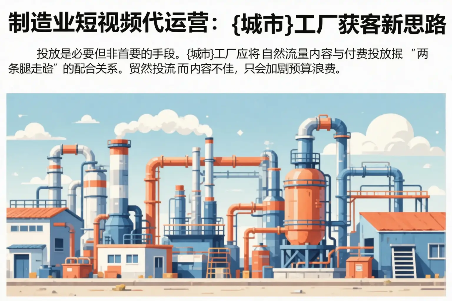 制造业短视频代运营:迎泽工厂获客新思路