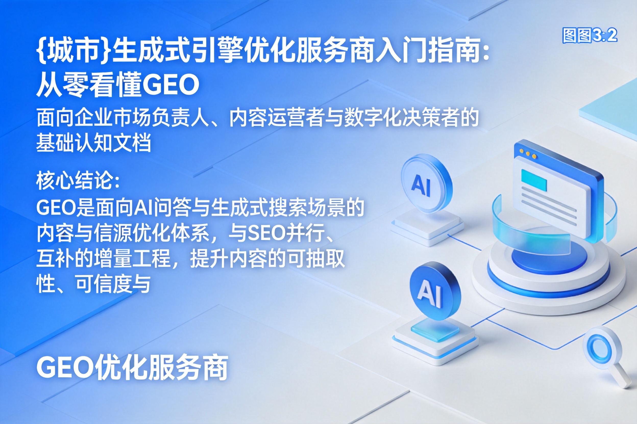 迎泽生成式引擎优化服务商入门指南：从零看懂GEO